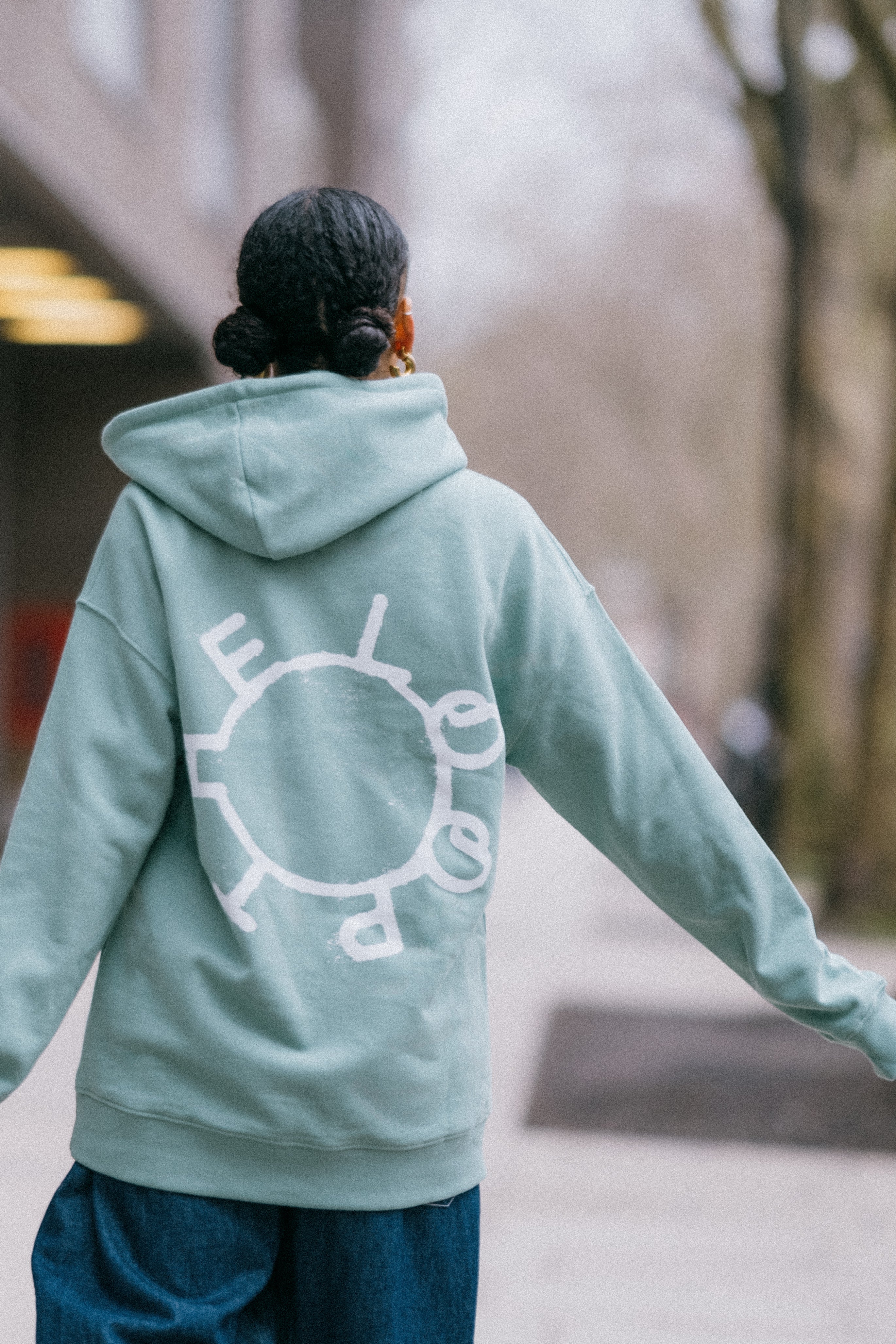 Jordan Rakei - Sage Green The Loop Hoodie