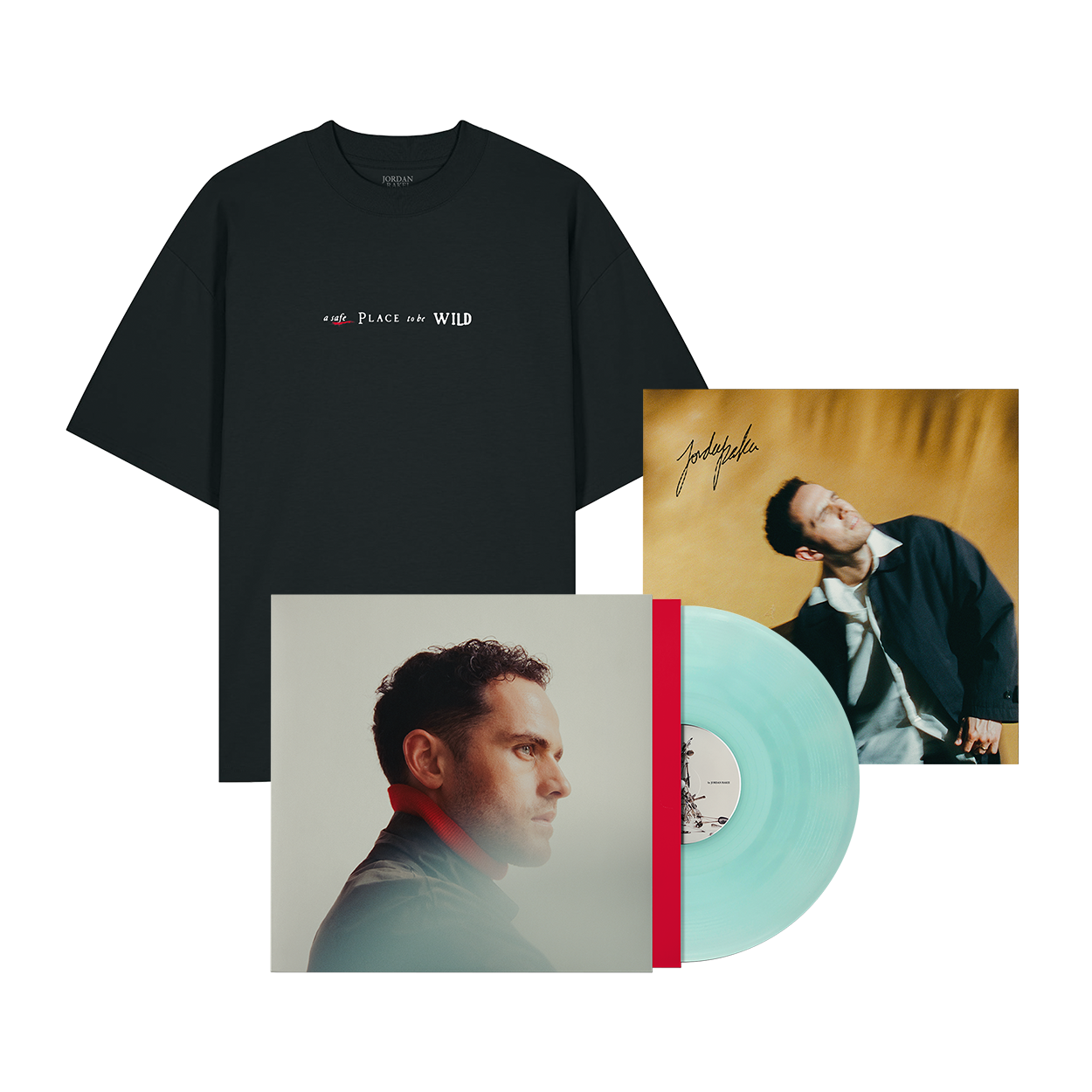 A Safe Place To Be Wild - Signed Blue LP + T-Shirt Bundle